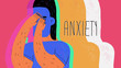 anxiety illustration colorful