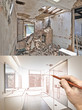 © pbombaert - Drawing and planned Renovation of a bathroom