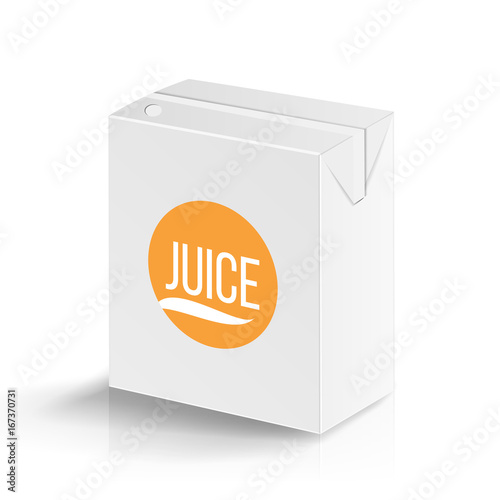 Download Juice Package Vector Realistic Mock Up Template Carton Branding Box 200 Ml White Empty Clean Cardboard Package Drink Small Juice Box Blank Isolated Vector Illustration Stock Vector Adobe Stock