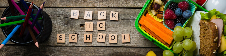 Wall Mural - Back to school concept