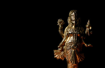 Lakshmi - Hindu goddess ,Goddess Lakshmi. Goddess Lakshmi during Diwali Celebration. Indian Hindu Light Festival called Diwali