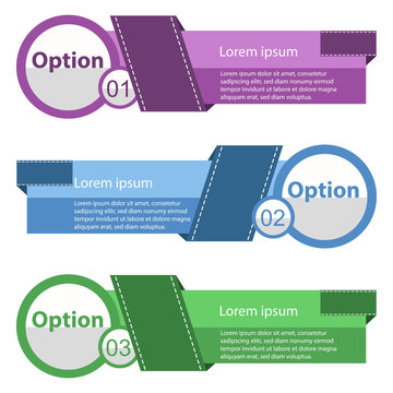 Moderne Vektor Option Banner Infografik