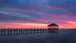Sunset over gazebo, Pamlico Sound, Outer Banks, North Carolina
