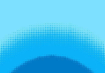 Poster - Pop art halftone retro background shapes with cartoon style