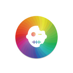 Sticker - Color Circle - App Push-Button