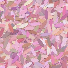 Poster - Seamless geometrical ellipse background pattern - vector graphic from rounded shapes in pink tones