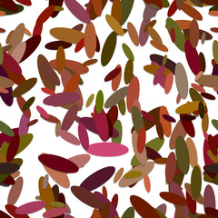 Poster - Seamless ellipse background pattern - vector design from multicolored oval shapes with shadow effect
