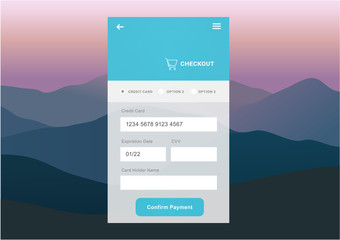 Wall Mural - ui for web and mobile