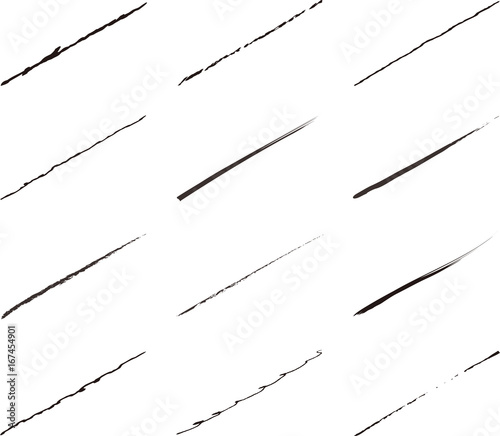 筆線 細い線 アートブラシ Stock Vector Adobe Stock 筆線 細い線 アートブラシ Stock Vector Adobe Stock