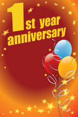 Wall Mural - First anniversary