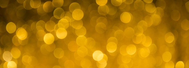 gold glitter texture christmas abstract - panoramic background or bokeh with blank space