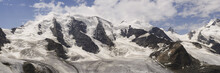 Mountain Range "Diavolezza" In The Swiss Alps, Engadin, Graubunden, Switzerland
