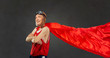 © Studio Romantic - A thin, funny man in a superhero costume