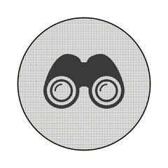 Sticker - Gitter-Icon Fernglas