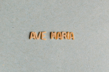 Poster - Ave Maria words