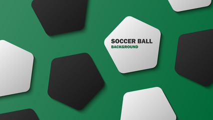 Abstract soccer ball background