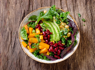 Vegetarian buddha bowl.