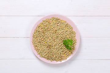 Poster - dry brown lentils