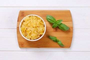 Canvas Print - quadretti - square shaped pasta