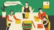 © momosama - Boss is a speech in meeting room but employee falling asleep