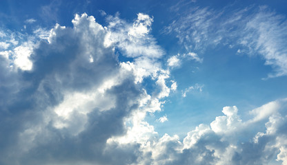 Poster - Sun light through the clouds