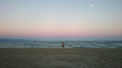 zachód słońca plaża Poetto Cagliari 