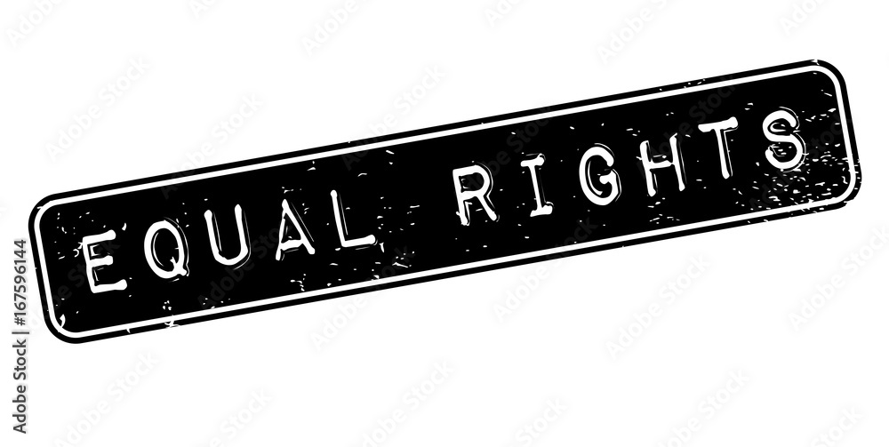 Equal Rights rubber stamp. Grunge design with dust scratches. Effects ...