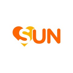Wall Mural - sun vector logo