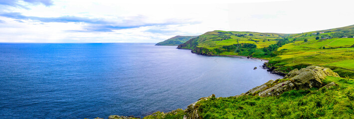 causeway coastal route. northern ireland to your air by car. torr head, co. antrim.