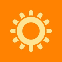 Wall Mural - sun vector logo. letter q logo.