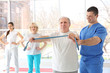 © Africa Studio - Physiotherapist working with elderly patient in modern clinic