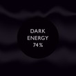 © poleshuki - Dark Energy 74%. Abstract conceptual poster. Futuristic minimalistic design. Vector Illustration.