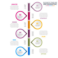 Wall Mural - Business Infographics design template illustration.