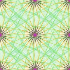 Poster - Colorful seamless fractal design pattern