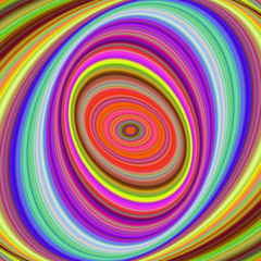 Poster - Multicolored elliptical digital fractal background