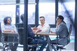 © .shock - Startup Business Team At A Meeting at modern office building