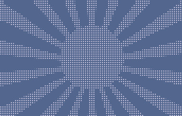 Halftone dotted background. Pop art style. Pattern with circles, dots. Radiating from the center starburst, sun burst rays, lines. Backdrop, design for web banners, Wallpaper,sites Vector illustration