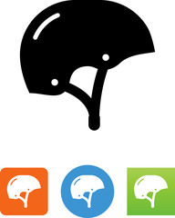 Wall Mural - Skateboard Helmet Icon - Illustration