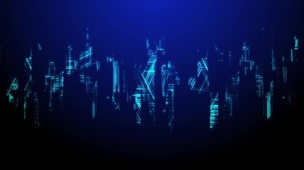 Poster - Rain particles abstract background. Computer graphics of creative design element