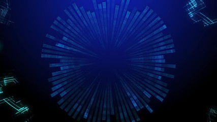 Poster - Computer graphics of creative design element. Wave particles abstract background