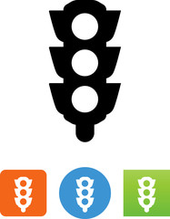 Poster - Stoplight Icon - Illustration