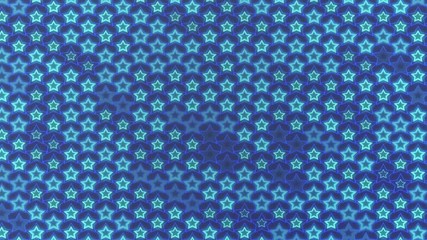 Poster - Computer graphics of abstract loopable background, flashing wall from stars