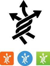 Unravel Arrow Icon - Illustration