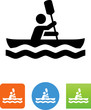 Vector Kayak Icon - Illustration