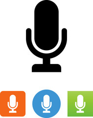 Wall Mural - Vector Microphone Icon - Illustration