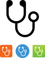 Vector Stethoscope Icon - Illustration