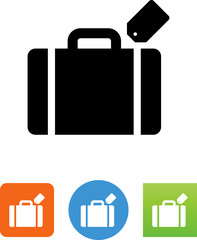 Wall Mural - Vector Suitcase Icon - Illustration