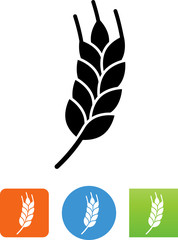 Poster - Vector Wheat Icon - Illustration