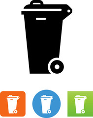 Poster - Waste Bin Icon - Illustration