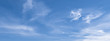 canvas print picture - Banner mit blauem Himmel und Wolken